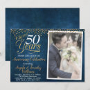Search for navy blue anniversary invitations Surprise