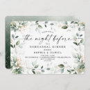 Search for greenery rehearsal dinner invitations The night before