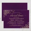 Search for purple rehearsal dinner invitations Formal