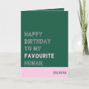Search for pink green birthday cards Typography