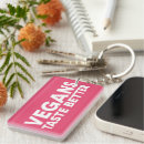 Search for veganism key rings Typography