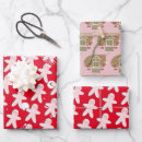 Search for gingerbread man wrapping paper Winter