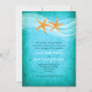 Search for turquoise beach wedding invitations Starfish