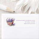 Search for lavender flower return address labels Elegant