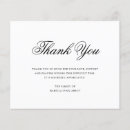 Search for elegant for sympathy thank you cards Black and white