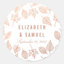 Search for copper wedding stickers Autumn