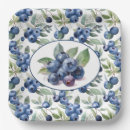 Search for blueberry paper plates Watercolor berries