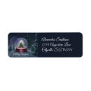Search for snow globe return address labels Winter holiday
