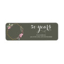 Search for 50th anniversary party return address labels Couple