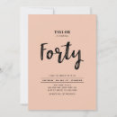 Search for peach birthday invitations Typography