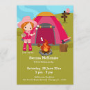 Search for girls camping birthday invitations Slumber party
