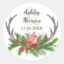Search for deer wedding stickers Floral