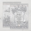 Search for bling baby shower invitations For her