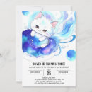Search for kitty birthday invitations Whimsical