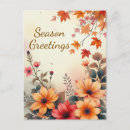 Search for fall season postcards Flowers