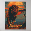 Search for vintage wildlife posters Lion
