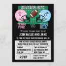 Search for football gender reveal invitations Blue