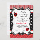 Search for lady bug invitations Polka dot