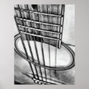 Search for string guitar posters Black and white