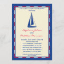 Search for boat bridal shower invitations Navy blue