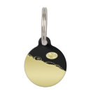 Search for monogrammed pet tags Black