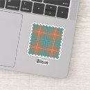 Search for orange plaid stickers Tartan