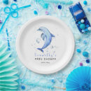 Search for dolphins paper plates Blue