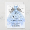 Search for blue butterfly quinceanera invitations Royal princess butterfly