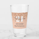 Search for 21st birthday beer glasses Girly