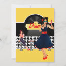 Search for 50s diner invitations Chequered