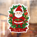 Search for santa claus window decals Christmas eve