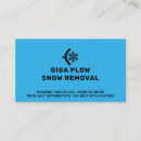 Search for snow removal business cards Blue