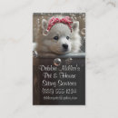 Search for bath business cards Pet care