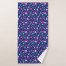 Search for navy blue flowers bath towels Pink