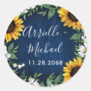 Search for sunflower favor stickers Rustic
