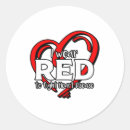 Search for heart disease ribbon stickers Warrior