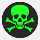 Search for green skull stickers Toxic