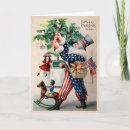 Search for patriotic santa christmas cards Vintage