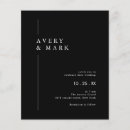 Search for inexpensive party invitations Black and white