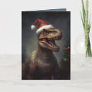 Search for tyrannosaurus rex christmas cards Santa