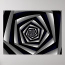 Search for fractal abstract posters white