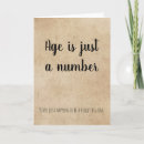 Search for age is just a number cards Funny