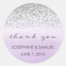 Search for purple and silver wedding stickers Glitter