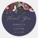 Search for blue floral wedding stickers Burgundy