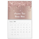 Search for rose gold calendars Glitter