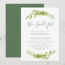 Search for summer engagement party invitations Botanical