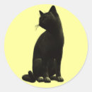 Search for black cat sitting stickers Halloween