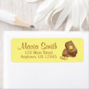 Search for banana return address labels Yellow
