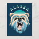 Search for bear face postcards Alaska