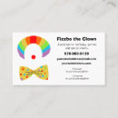 Search for clown business cards Childrens entertainer